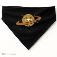Saturn Hula Hoop Space Cute USA-Made Doggie Bandana thumb 0