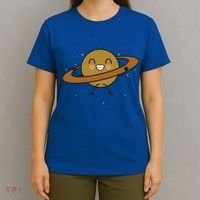 Saturn Hula Hoop Space Cute T-Shirt thumb 4