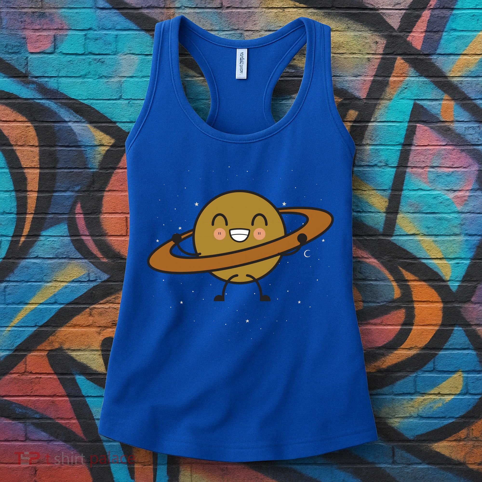 Saturn Hula Hoop Space Cute Women's Tank Top