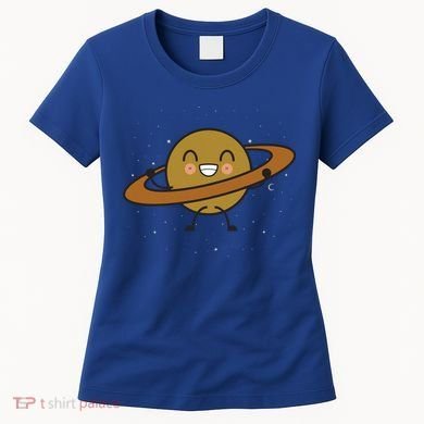 Saturn Hula Hoop Space Cute Women's T-Shirt