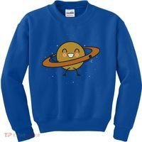 Saturn Hula Hoop Space Cute Kids Sweatshirt thumb 0