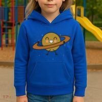 Saturn Hula Hoop Space Cute Kids Hoodie thumb 3