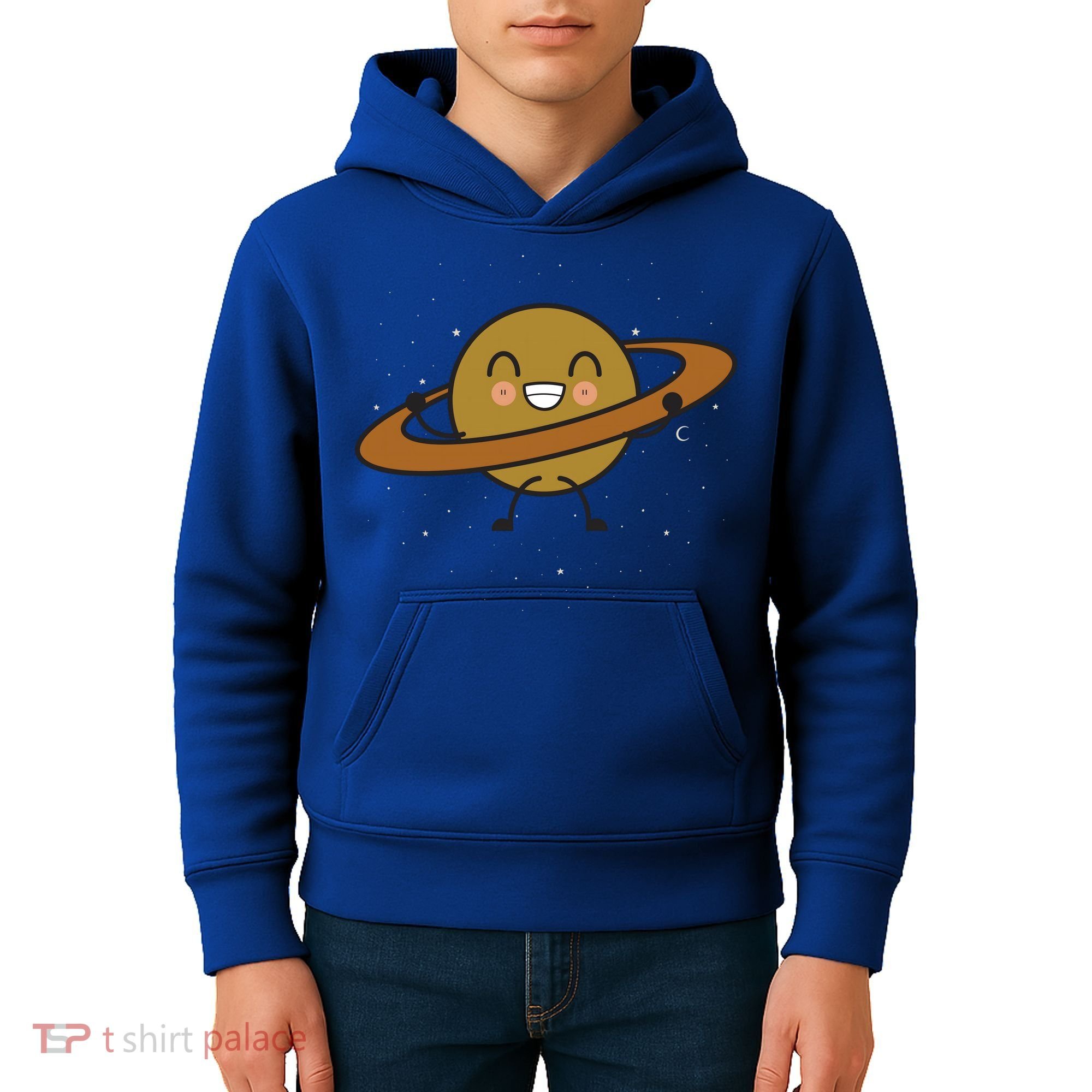 Saturn Hula Hoop Space Cute Kids Hoodie
