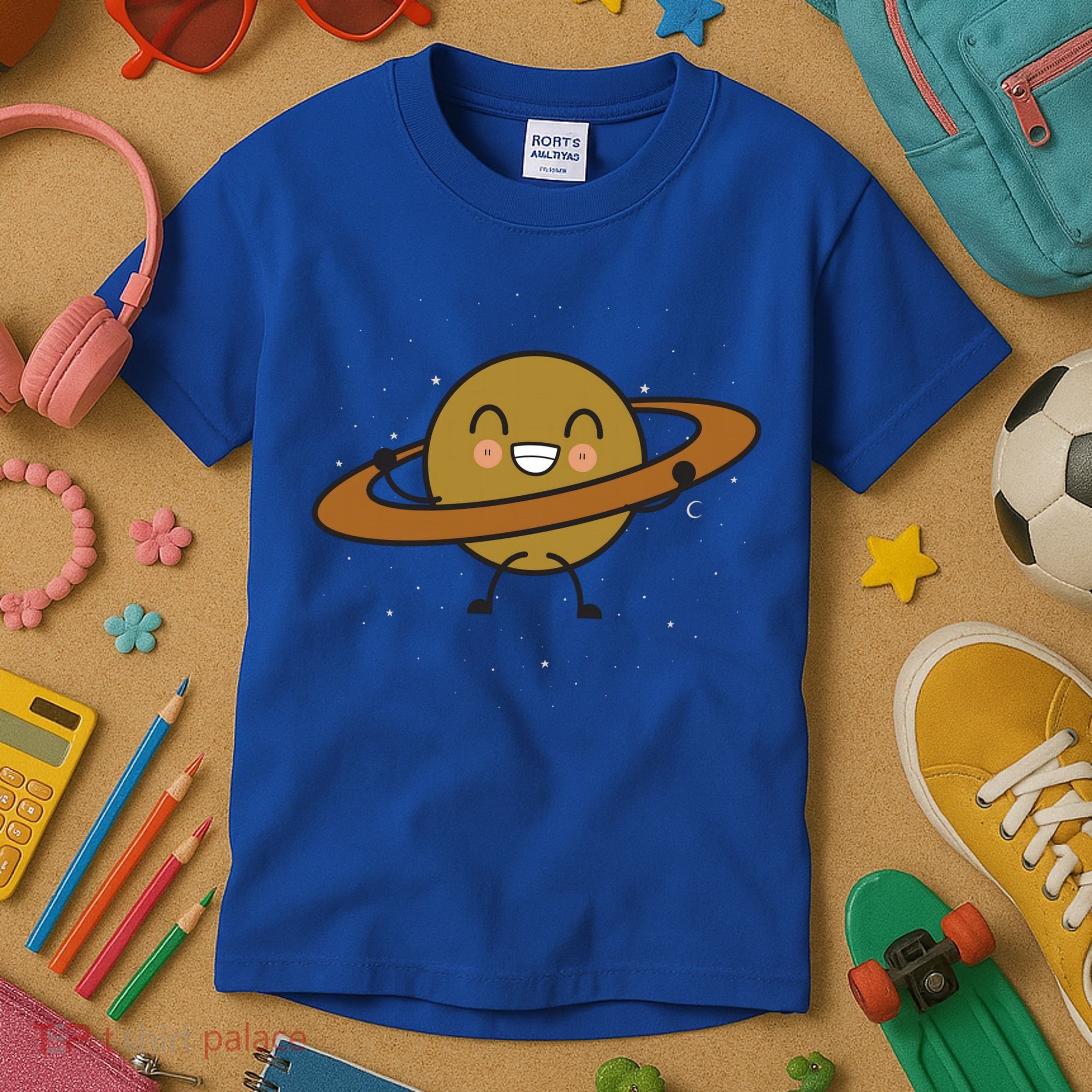 Saturn Hula Hoop Space Cute Kids T-Shirt