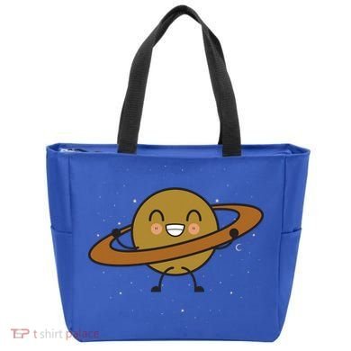 Saturn Hula Hoop Space Cute Tote Bag