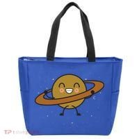 Saturn Hula Hoop Space Cute Tote Bag thumb 0