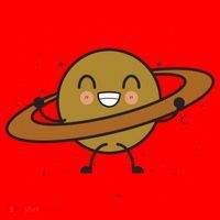 Saturn Hula Hoop Space Cute Santa Hat thumb 1