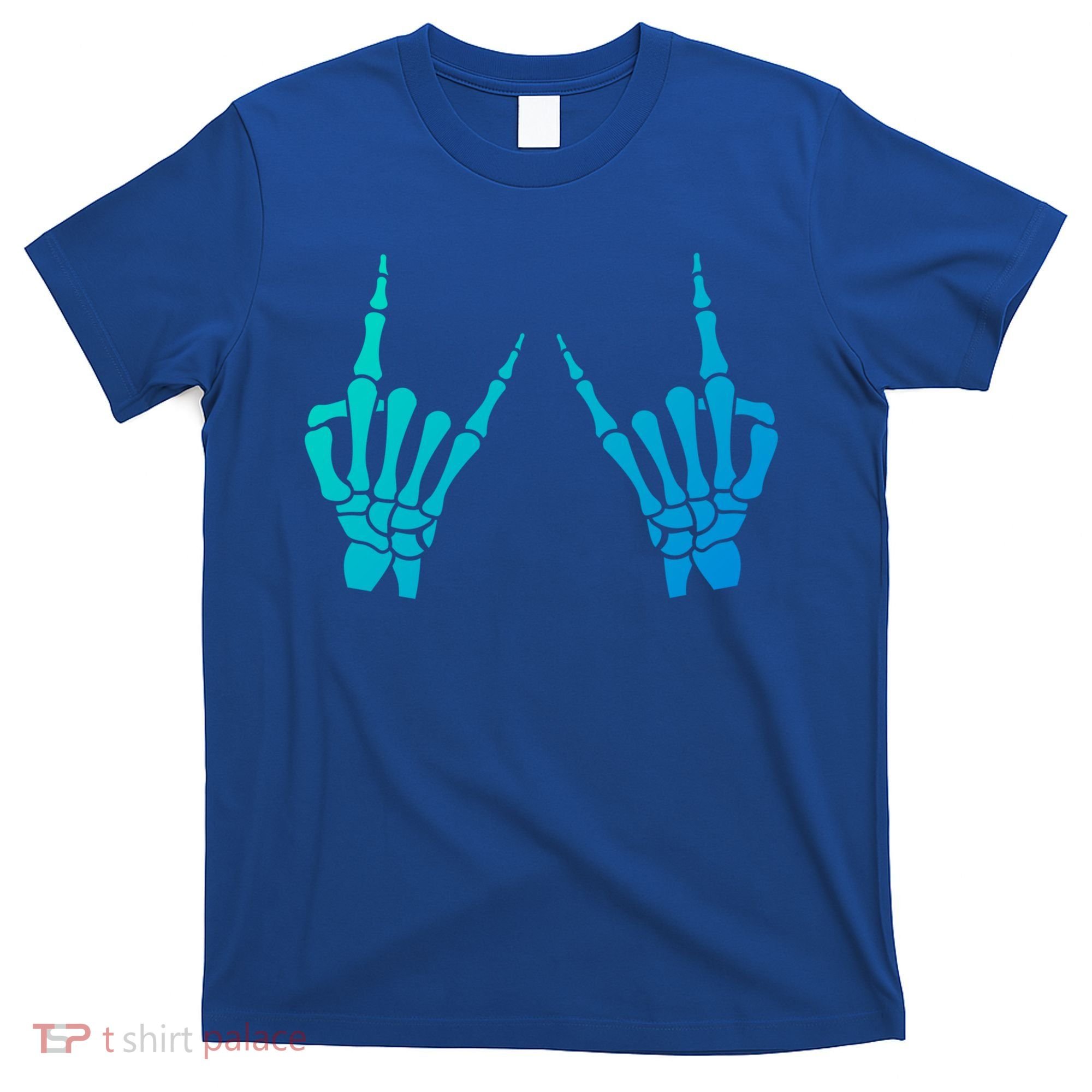 Skeleton Hand Horns Rock On Heavy Metal Rock N Roll Gift T-Shirt