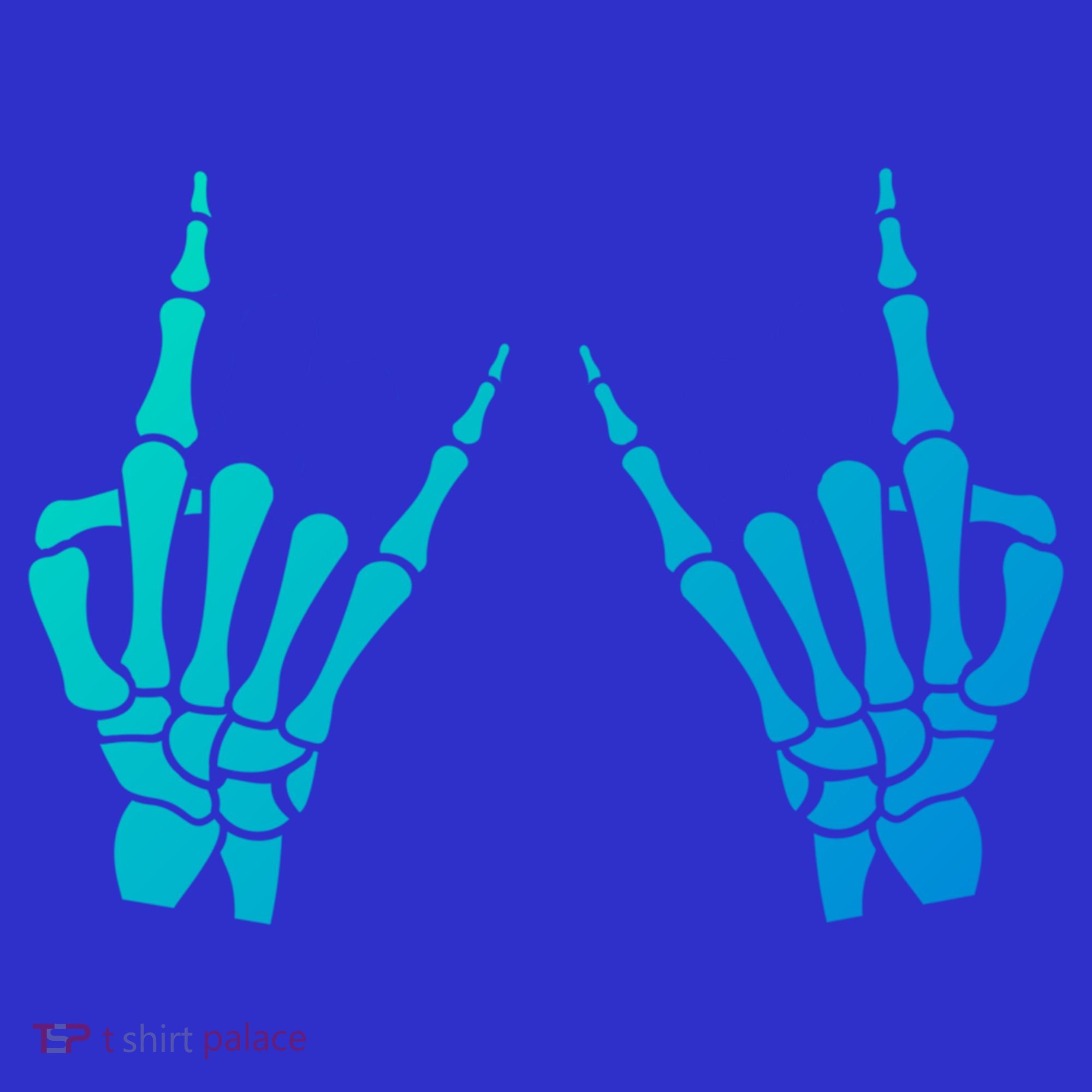 Skeleton Hand Horns Rock On Heavy Metal Rock N Roll Gift Toddler T-Shirt