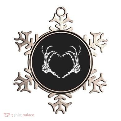 Skeleton Hand Heart Halloween Funny Bones Love Ornament