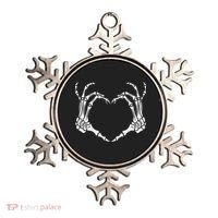 Skeleton Hand Heart Halloween Funny Bones Love Ornament thumb 0