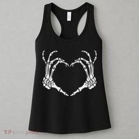 Skeleton Hand Heart Halloween Funny Bones Love Women's Tank Top thumb 3