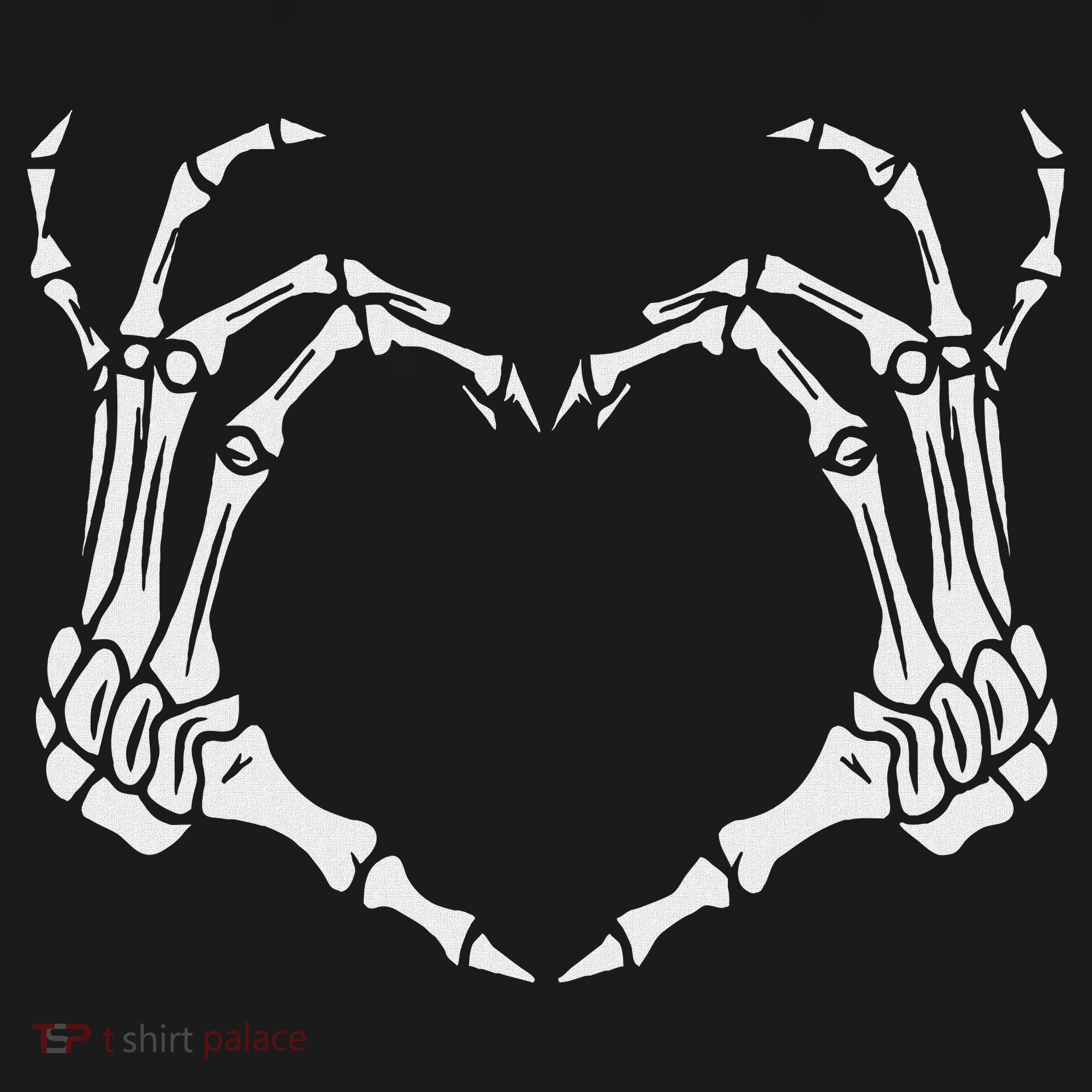 Skeleton Hand Heart Halloween Funny Bones Love Women's Tank Top
