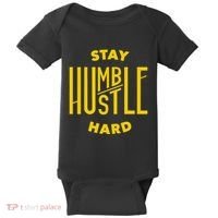 Stay Humble Hustle Hard Baby Bodysuit thumb 0