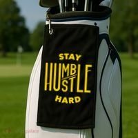 Stay Humble Hustle Hard Golf Towel thumb 2