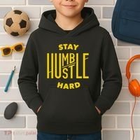 Stay Humble Hustle Hard Kids Hoodie thumb 2