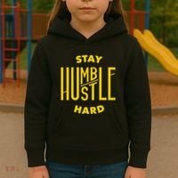 Stay Humble Hustle Hard Kids Hoodie thumb 3