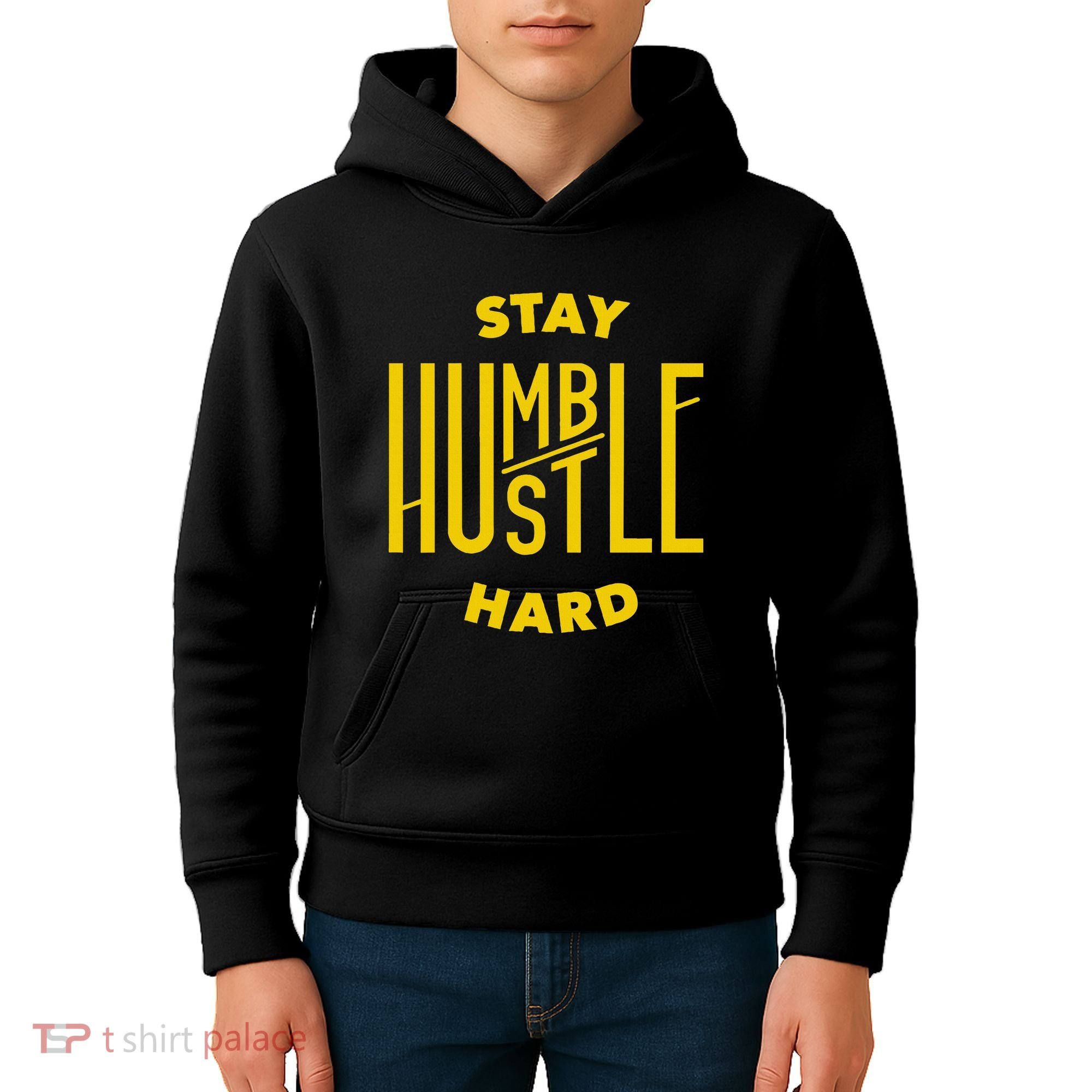 Stay Humble Hustle Hard Kids Hoodie