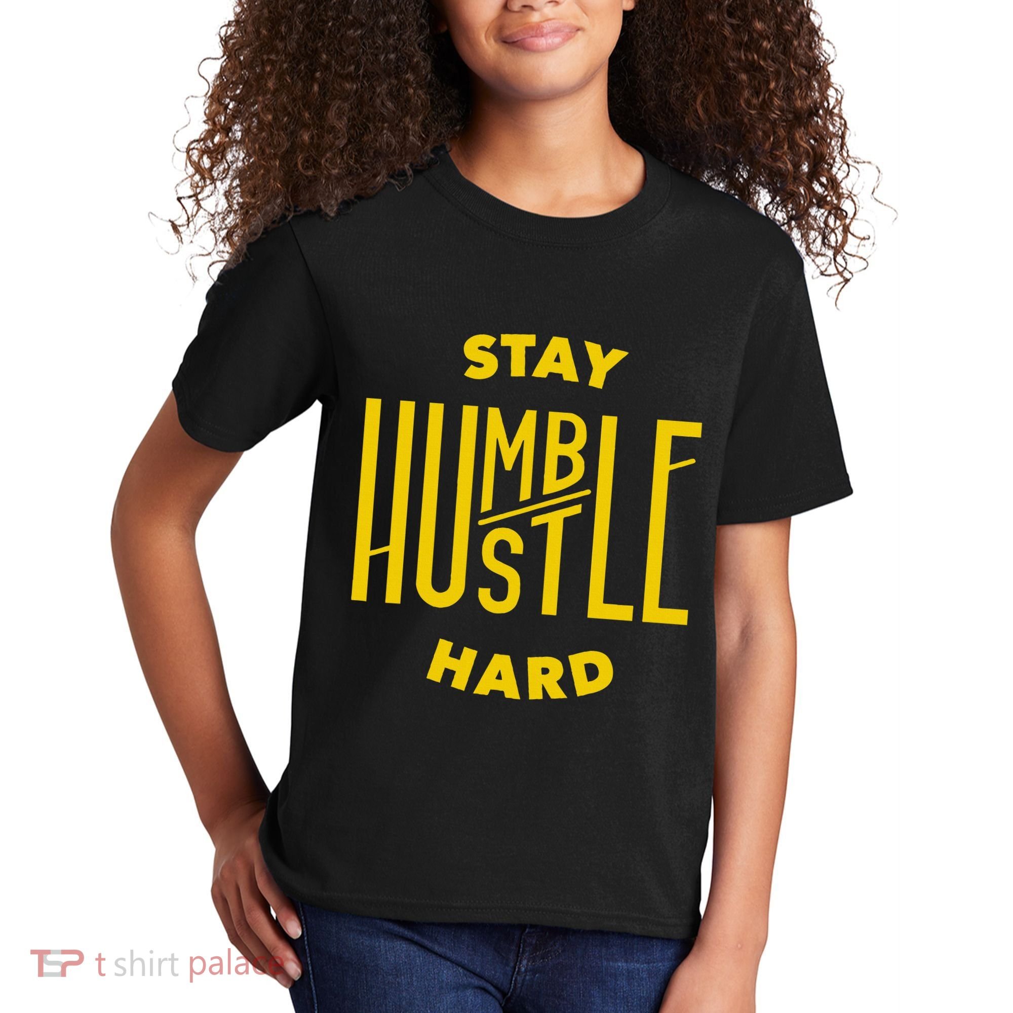 Stay Humble Hustle Hard Kids T-Shirt