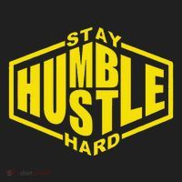 Stay Humble Hustle Hard Inspirational Bold Yellow Urban Vibe Beanie thumb 2