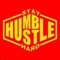 Stay Humble Hustle Hard Inspirational Bold Yellow Urban Vibe Santa Hat thumb 1