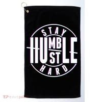 Stay Humble Hustle Hard Golf Towel thumb 0