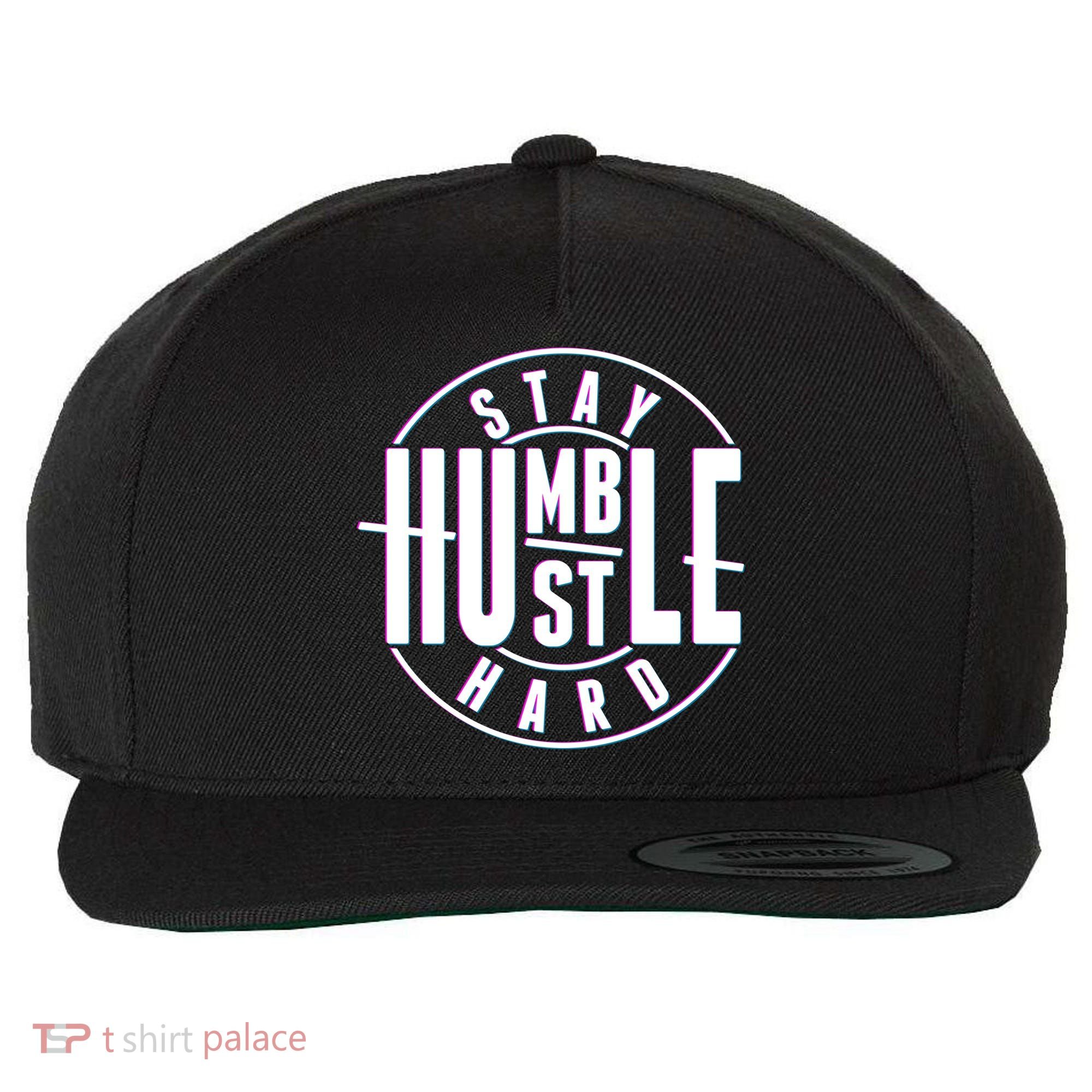 Stay Humble Hustle Hard Wool Snapback Cap