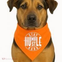 Stay Humble Hustle Hard USA-Made Doggie Bandana thumb 1