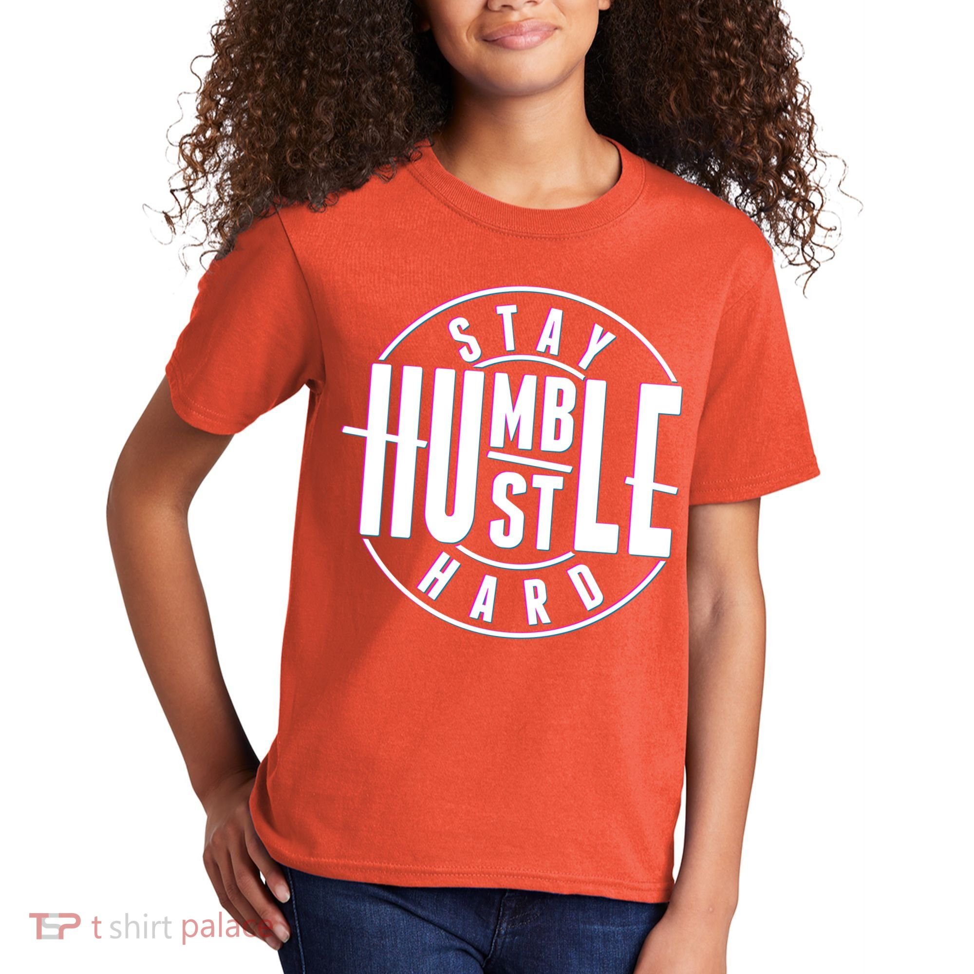 Stay Humble Hustle Hard Kids T-Shirt