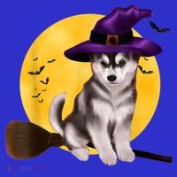 Siberian Husky Halloween Costume Shirt Boys Girls Dog Apron thumb 3