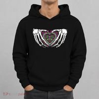 Skeleton Hand Heart Dia De Los Muertos Mexican Day Of Dead Hoodie thumb 0