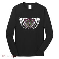 Skeleton Hand Heart Dia De Los Muertos Mexican Day Of Dead Long Sleeve Shirt thumb 0
