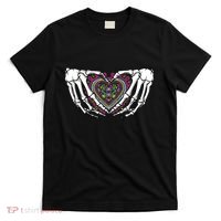 Skeleton Hand Heart Dia De Los Muertos Mexican Day Of Dead T-Shirt thumb 0