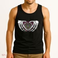 Skeleton Hand Heart Dia De Los Muertos Mexican Day Of Dead Tank Top thumb 3