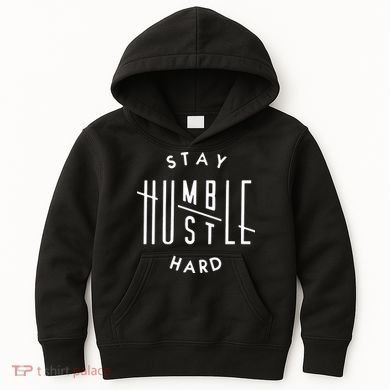Stay Humble Hustle Hard Kids Hoodie