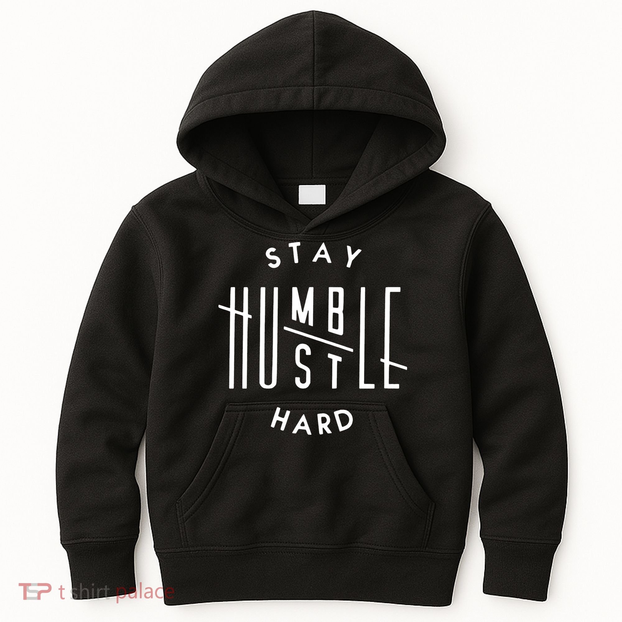 Stay Humble Hustle Hard Kids Hoodie