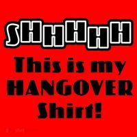 Shhh This Is My Hangover Shirt Santa Hat thumb 1