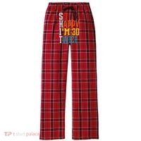 So Happy I'm 30 Twice Funny 60th Birthday Gift Women's Flannel Plaid Pajama Pants thumb 0