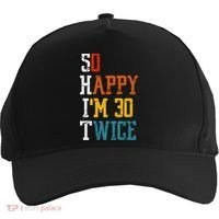 So Happy Im 30 Twice Funny 60th Birthday Five-Panel Snapback Cap thumb 0