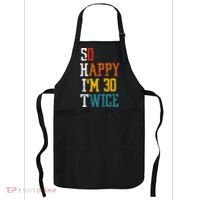 So Happy Im 30 Twice Funny 60th Birthday Apron thumb 0