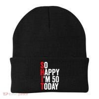 So Happy IM 50 Today Funny 50th Birthday Jokes 50 Birthday Beanie thumb 0