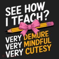 See How I Teach Teacher Appreciation Demure Mindful Cutesy Golf Towel thumb 3