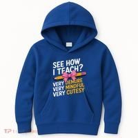 See How I Teach Teacher Appreciation Demure Mindful Cutesy Kids Hoodie thumb 0