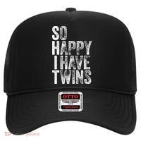 So Happy I Have Twins Father's Mother's Day Hat thumb 0
