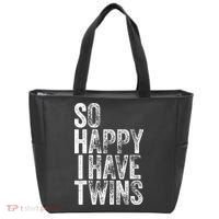 So Happy I Have Twins Father's Mother's Day Tote Bag thumb 0
