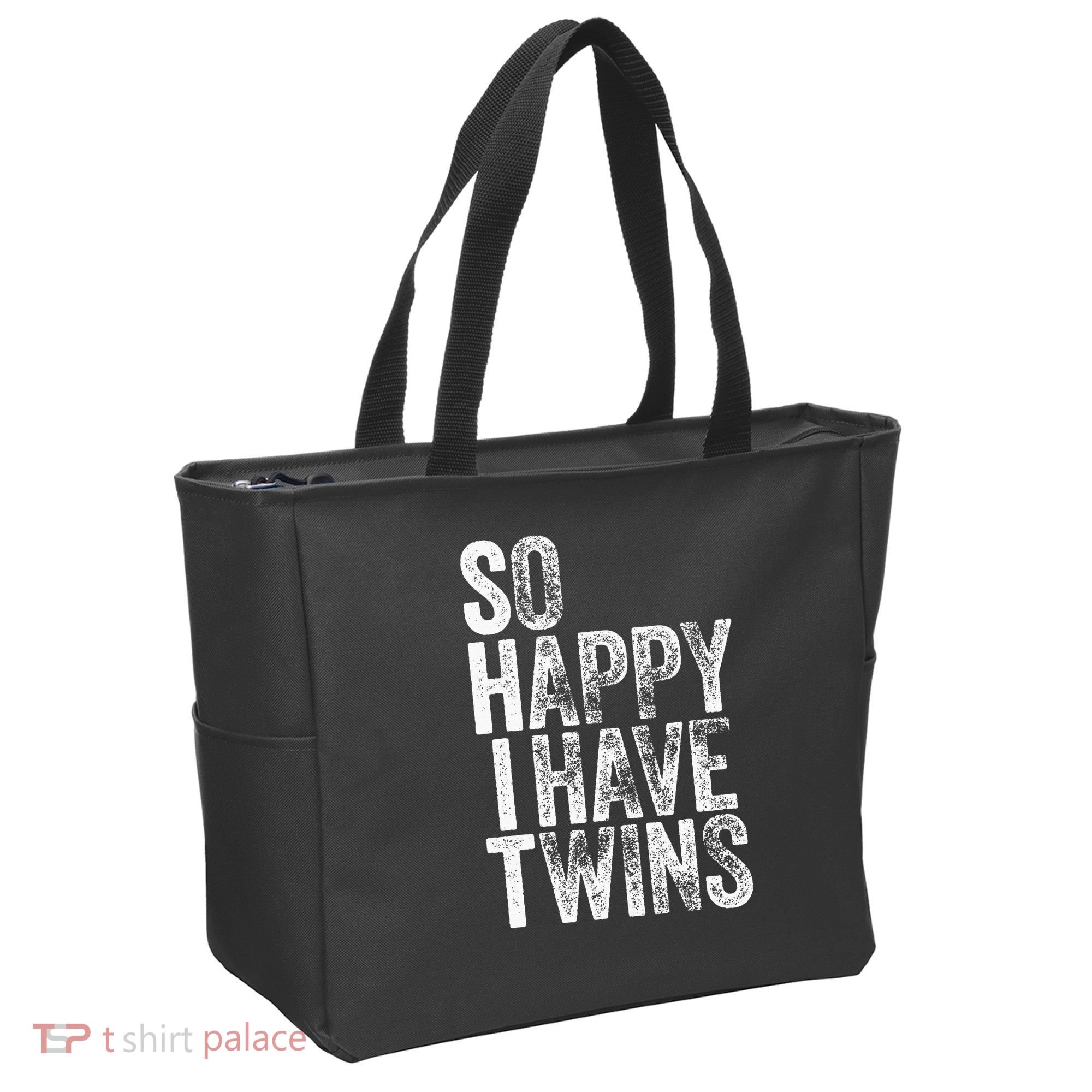 So Happy I Have Twins Father's Mother's Day Tote Bag