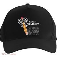 See How I Teach Very Demure Very Mindful Very Cutesy Teacher Five-Panel Snapback Cap thumb 0