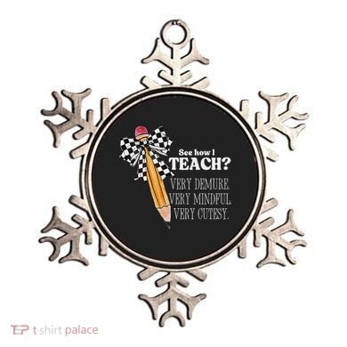 See How I Teach Very Demure Very Mindful Very Cutesy Teacher Ornament