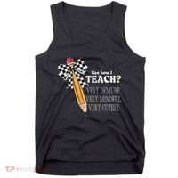 See How I Teach Very Demure Very Mindful Very Cutesy Teacher Tank Top thumb 0