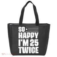 So Happy Im 25 Twice 50th Birthday Funny Tote Bag thumb 0